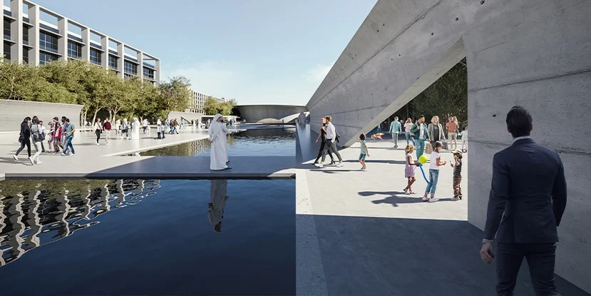 Aljada il teatro performing arts complex by Tadao Ando